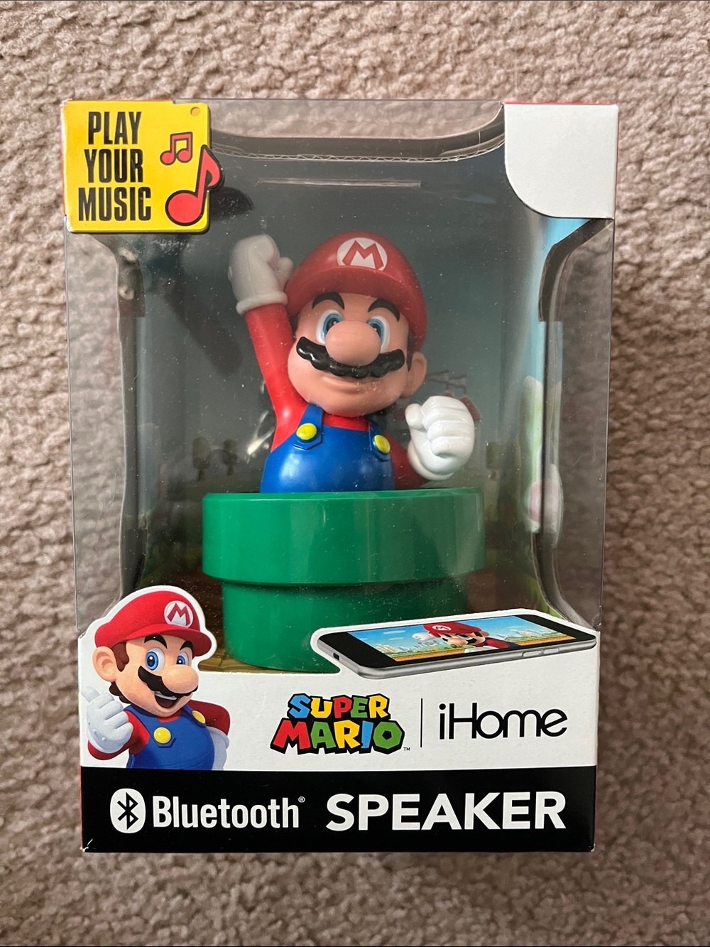iHome Super Mario Bluetooth Speaker - Red, Blue, Green